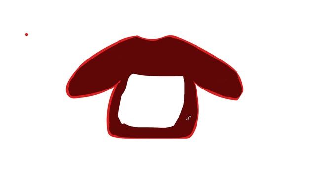 Рисуем красный свитер часть 28