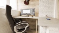 Комната, спальня, визуализация интерьера в блендер, room