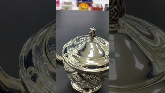 Заварочный серебряный чайник «Звездный»