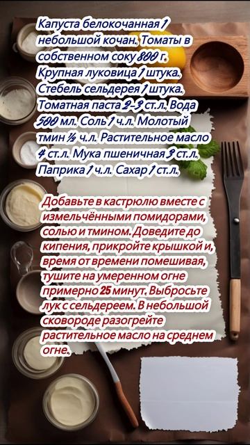 Тушёная капуста по-венгерски, которая вкуснее обычной