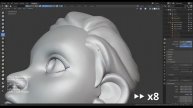Timelapse доработка дизайна головы дождя Урок 12