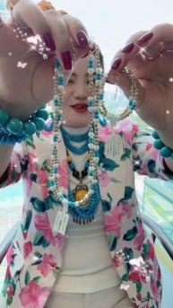 250512-6 Sleeping Beauty Turquoise & Pearl Jewelry Set, Aura Masterpiece