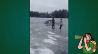Я БЫЛ В ШОКЕ! Идиоты на зимней рыбалки! Утопил машину н?