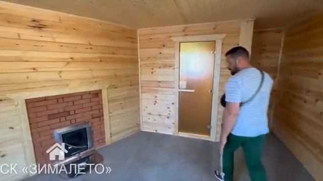 Одноэтажная баня по проекту заказчика