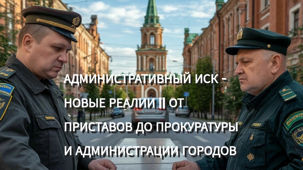 АДМИНИСТРАТИВНЫЙ ИСК - НОВЫЕ РЕАЛИИ || ОТ ПРИСТАВОВ ДО ПРОКУРАТУРЫ И АДМИНИСТРАЦИИ ГОРОДОВ
