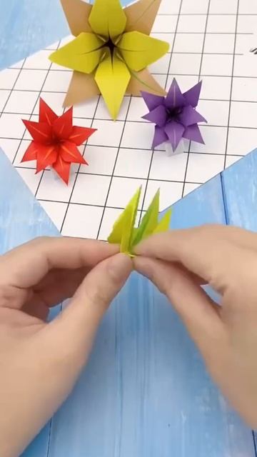 Цветочки из бумаги 🌼