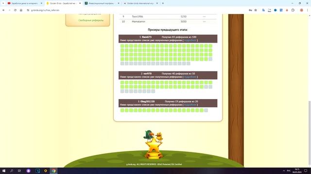 Golden Birds International экономическая игра с выводом денег | Об?