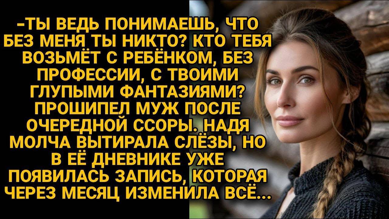 -КОМУ ТАКАЯ ЖЕНА НУЖНА Без МЕНЯ ты НИКТО! МУЖ ИЗВОДИЛ Надю, но она ОДНАЖДЫ сказала...
