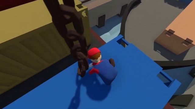Human  Fall Flat №2 Марио спасает Принцессу от Скелетона