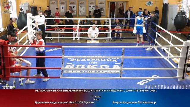 11 44 кг Деревянко Кардашевский Лев СШОР Пушкин Егоров Владислав СШ Краснос.р.
