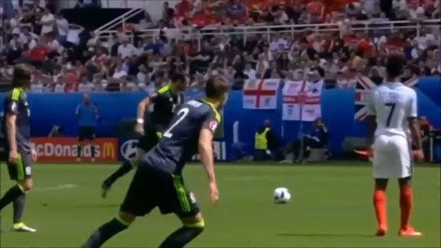 Англия - Уэльс гол: Бэйл со штрафного! Gareth Bale Goal Wales - England EURO 2016HD