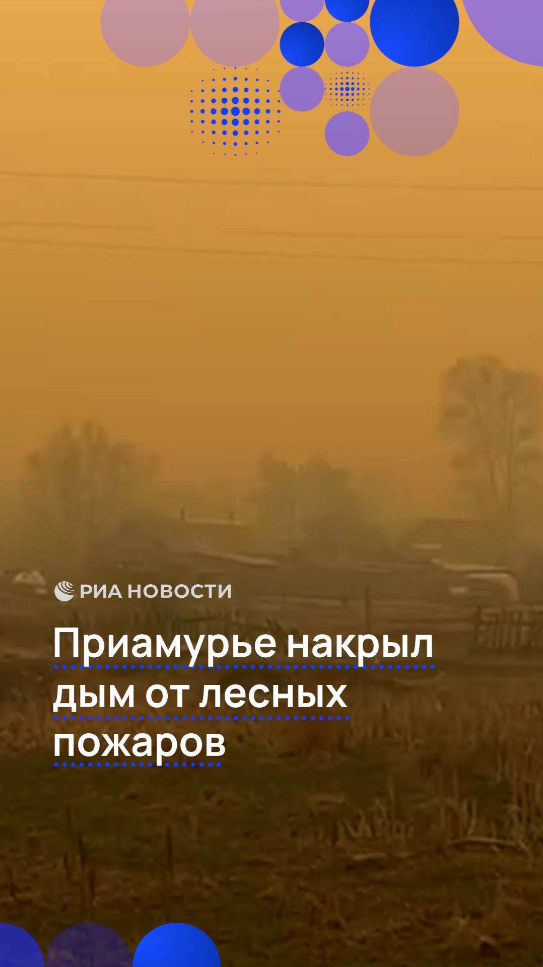 Приамурье накрыл дым от лесных пожаров