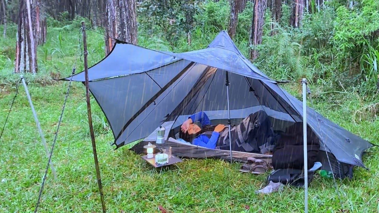 КЕМПИНГ ВО ВРЕМЯ ГРОЗЫ‼КЕМПИНГ ВО ВРЕМЯ СИЛЬНОГО ДОЖДЯ И ГРОЗЫ