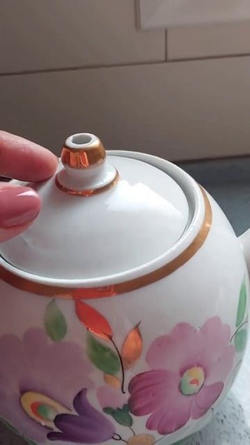 #Советский фарфор #винтажныйчайник #фарфорПесочное #р?