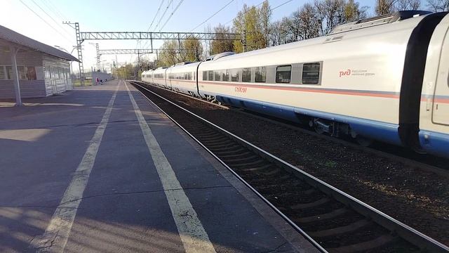 12 мая 2025 г. Высокоскоростной Электропоезд Сапсан ЭВС1-06 Колпино