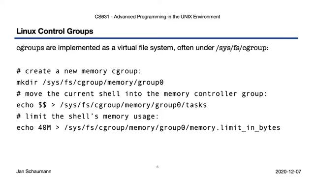 UNIX24-13-6 Advanced Programming in the UNIX Environment_ Week 13, Segment 6 - Capabilities, cgroups