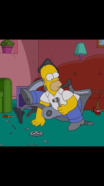 Сборка велотренажера #thesimpsons #simpsonsforever #симпсоны #simpsons #