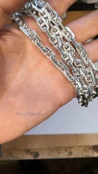 Цепочка на шею плетение Морской якорь, 100 гр, серебро 925