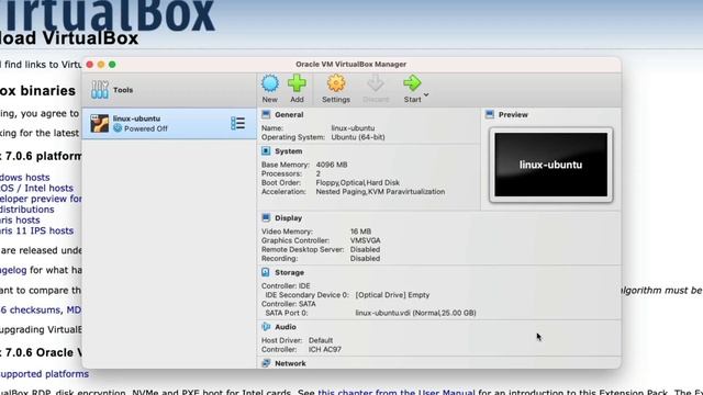 2.3 Setup a Linux Virtual Machine