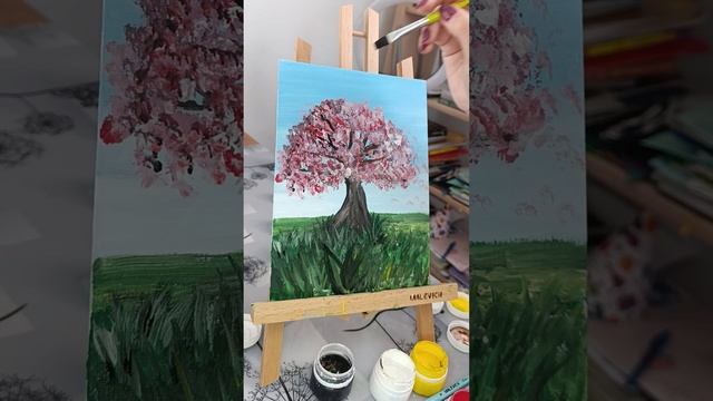 Рисую Сакуру и читаю стих🌸