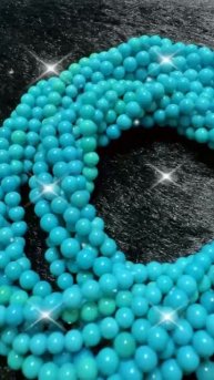 2025-0513-03 Natural high quality sleeping beauty turquoise sterling treatment turquoise beads
