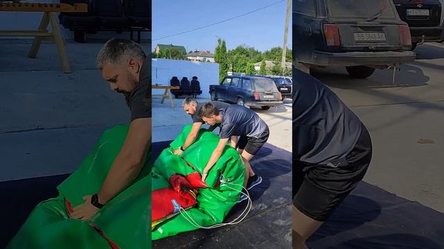 Інструкція, як компактно скласти батут 😊