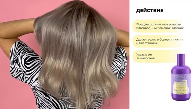Шампунь для волос антижелтый для оттенков блонд BLONDESSE NO-YELLOW SHAMPOO от Inebrya