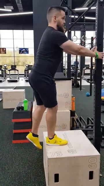 Зашагивания на тумбу по 1 ноге #shorts #sports #фитнес #террит?