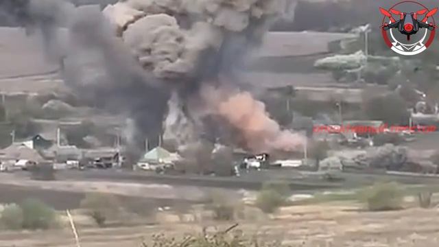Прилёт ФАБ-500 с УМПК по позициям ВСУ