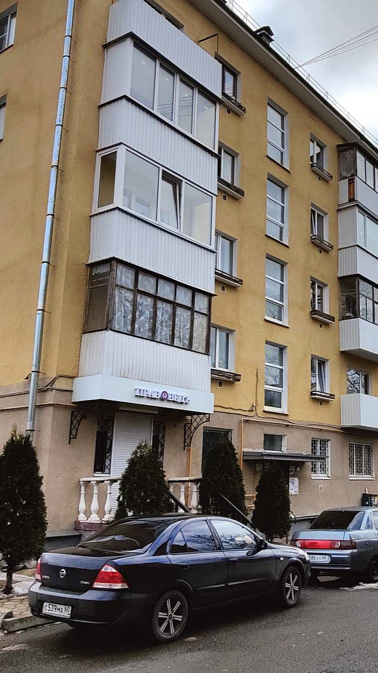 1-комн квартира, 31.3 м², 4 /5 эт.
Псков, Вокзальная улица, 42