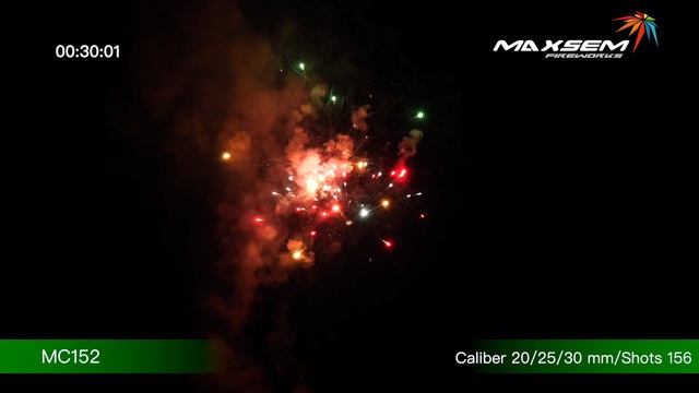 Салют COLOR TIME 156 залпов 0.8-1.0-1.2 MC152 Maxsem