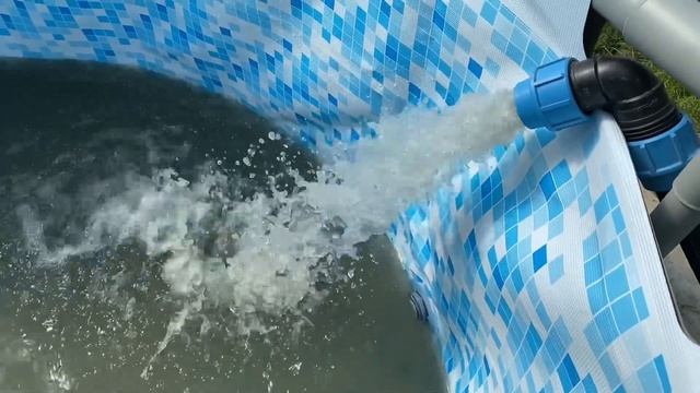 Сборка бассейна и заливка воды