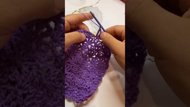 Ажурный узор крючком