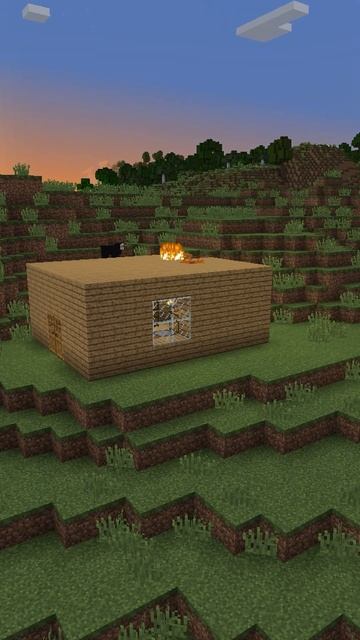 В детстве решил построить камин в доме из дерева #minecraft