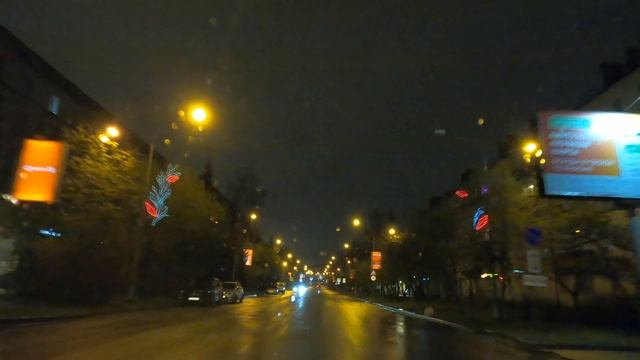 Ночные проспекты Нижнего Тагила в 2025 года