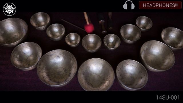 14SU-001 Набор 14 поющих чаш Healingbowl®  Professional Surya®