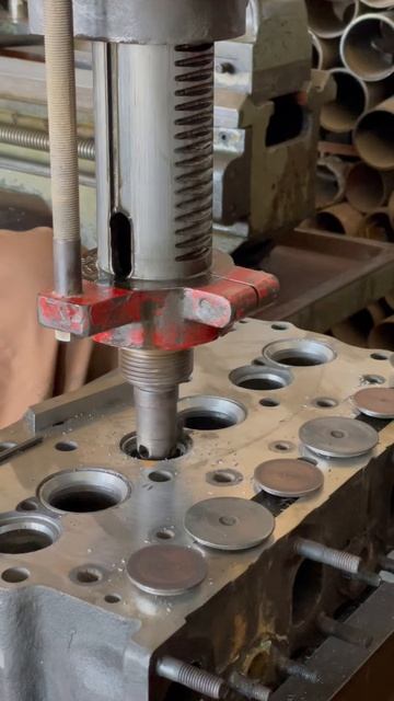 How valve refacing ｜ valve seating #shortsfeed #valve #lapping #shorts
