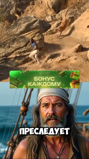 Этот Мужчина выжил после нападения льва #фильм #кино #к