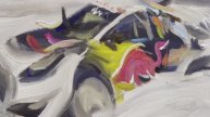 Believe (Ford puma WRC, ралли Швеции, живопись гуашью)
