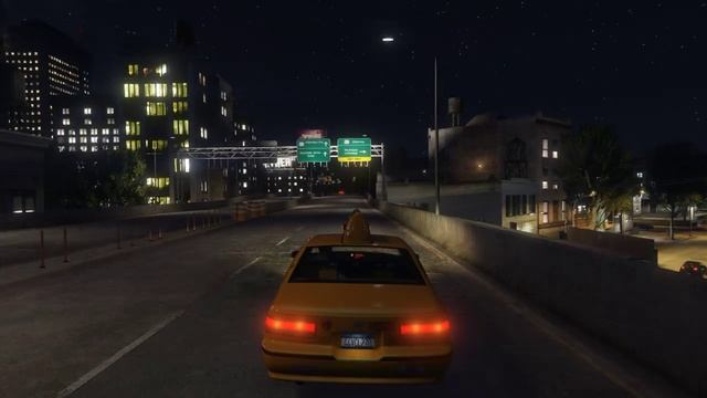 Экскурсия по Liberty City ночью с приятной джазовой музыкой в сопровождении