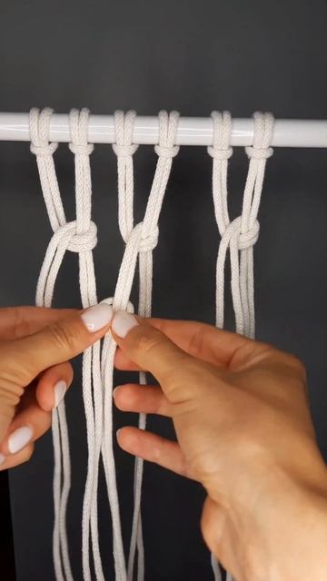 Ленивая сетка #макраме #macrame #узел #knot #рукоделие #handmade #d