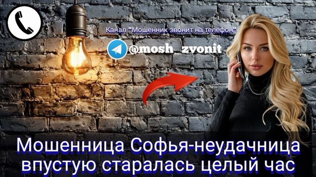 Мошенница Софья-неудачница впустую старалась целый час