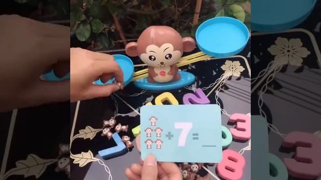 Развивающая игра Математические весы Monkey Balance (обезья?