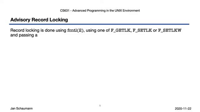 UNIX24-12-3 Advanced Programming in the UNIX Environment_ Week 12, Segment 3 - Resource Locking