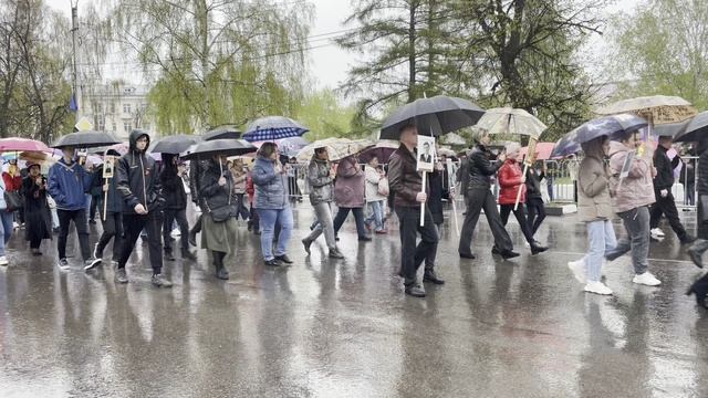 Нижегородская область город Кулебаки Бессмертный полк 9 мая 2022