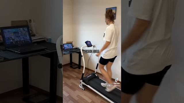 Как-то странно считаются шаги #беговаядорожка #быстра?