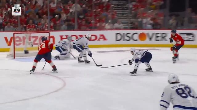 Sam Bennett Capitalizes On Giveaway To Score On Joseph Woll