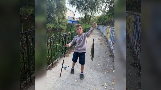 Первая щука! Мне 7 лет!! #рыбалка #fishingvideo #nikitaction