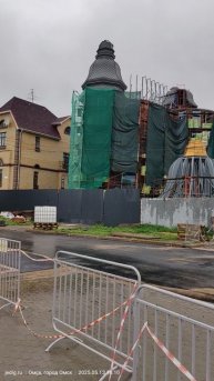 Зелёный остров. Омск. Реконструкция автомобильной дороги.