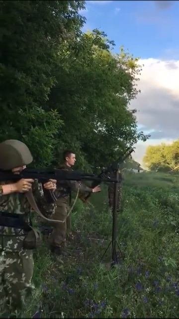 Стрельба с АК-74М и ПКМ